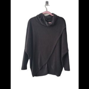 Cozy Casual Draped Cowl-Neck Sweater
